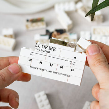Personalised Wedding Song Playlist Photo Block Keepsake Copy, 9 of 10