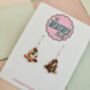 Gold, Silver And Red Christmas Tree Glitter Resin Earrings / Traditional Holiday Jewellery / Christmas Gift / Secret Santa Gift, thumbnail 10 of 10