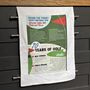 A Lifetime Of Golf 70th Birthday Gift Tea Towel, thumbnail 2 of 3