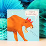 Sabre Toothed Tiger Happy Birthday Card, thumbnail 6 of 6