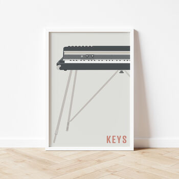 Electric Piano Print | Keyboard Music Poster, 2 of 11