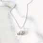 Double Terminated Herkimer Diamond Pendant Necklace, Silver, thumbnail 5 of 8