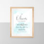 Personalised Baby Details Watercolour Print, thumbnail 2 of 7