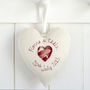 Personalised Wedding Hanging Heart Gift, thumbnail 2 of 12