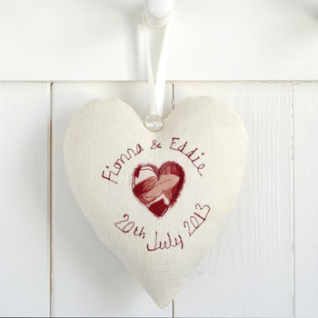 Personalised Wedding Hanging Heart Gift, 2 of 12