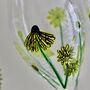 Dandelion Sunshine Painted Wine Glass, thumbnail 5 of 10