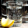 Pair Of Wedding Caricature Keepsake Shot Glasses, thumbnail 2 of 6