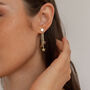 Gold Plated Dangle Star Earrings, thumbnail 1 of 9