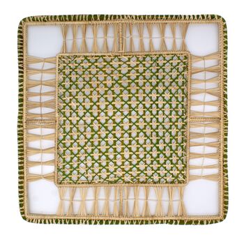Olive Square Placemats Set Of Four, 2 of 5