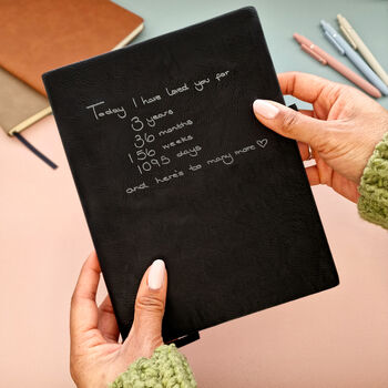 Personalised Anniversary Your Handwriting Notebook, 2 of 6