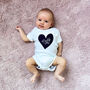 Personalised Daddy Or Mummy + Me Heart Babygrow, thumbnail 2 of 7