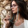 Glasses Chain Jade Green And Teal Chunky Acrylic Chain, thumbnail 3 of 12