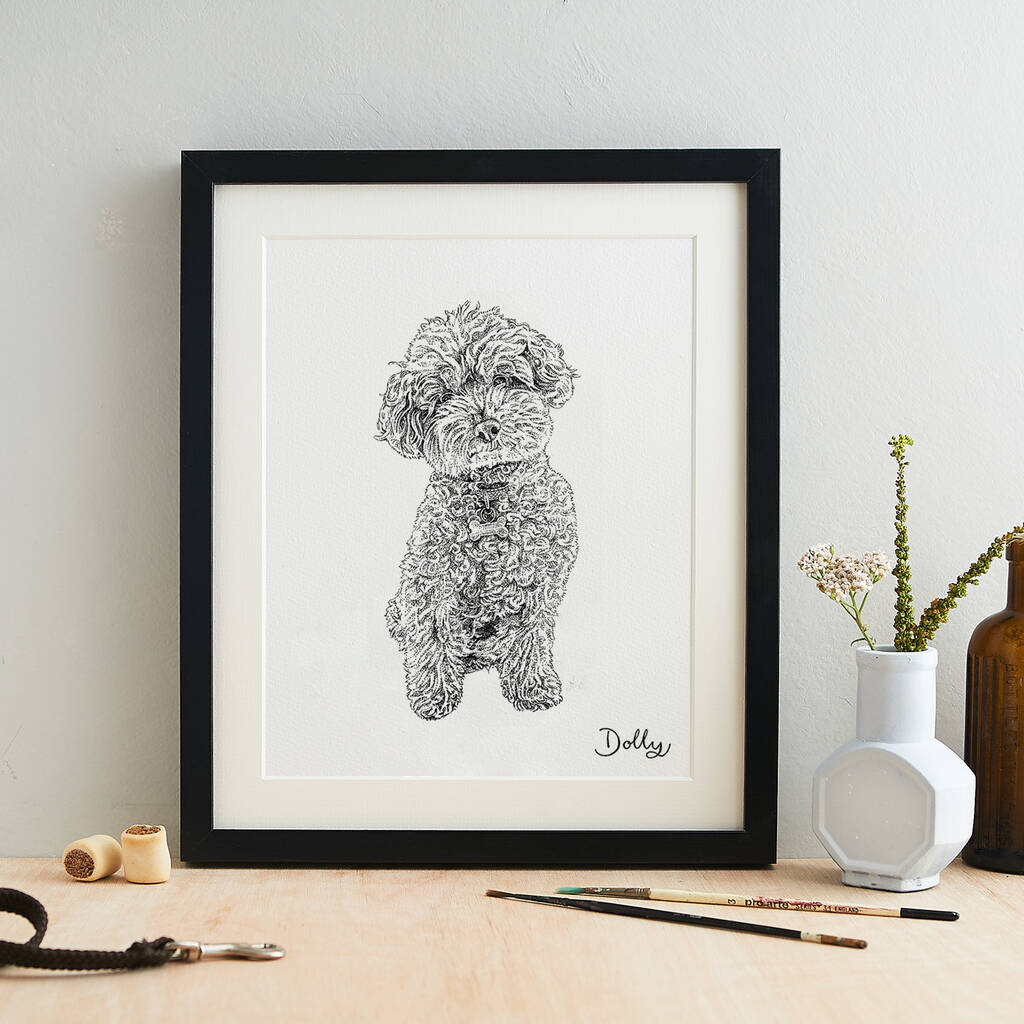 Personalised Pen And Ink Pet Portrait, 1 of 10