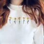 Embroidered Sunflowers Sweatshirt, thumbnail 1 of 5