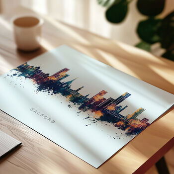 Salford Skyline Cityscape Art Print, 8 of 12