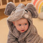 Personalised Elephant Dressing Gown Gift For Baby, thumbnail 8 of 10
