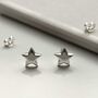 Sterling Silver Polished Star Studs, thumbnail 6 of 8