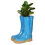 Large Blue Personalised Welly Boots Planter, thumbnail 2 of 11