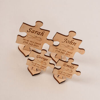 Personalised Jigsaw Wedding Place Names, 3 of 5