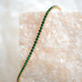 Emerald Gemstone Gold Vermeil Plated Tennis Bracelet, thumbnail 8 of 9
