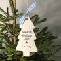 Personalised Baby's First Christmas 2023 Ceramic Tree, thumbnail 4 of 5