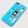 Personalised Mixtape Cassette Phone Case Blue, thumbnail 3 of 3