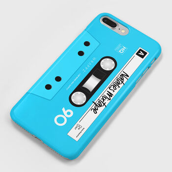 Personalised Mixtape Cassette Phone Case Blue, 3 of 3