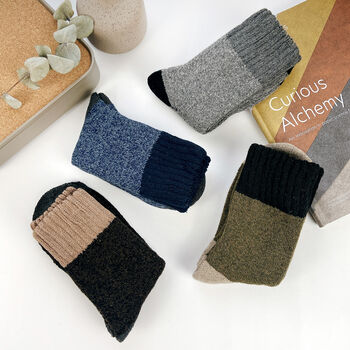 Extra Thick Men's Wool Socks: Warm Winter Boots Socks, 9 of 9