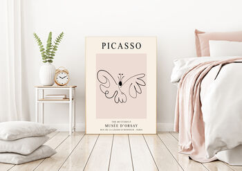 Picasso Butterfly Art Print, 2 of 4