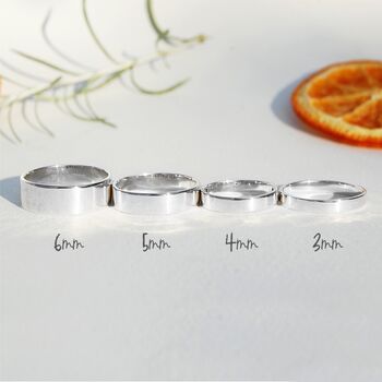 Personalised Couples Eternity Silver Matching Ring Set, 10 of 12