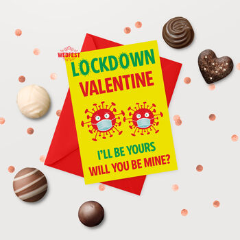 Lockdown Valentines Day Card, 2 of 4