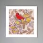 'Cardinal And Apples' Print, thumbnail 1 of 3