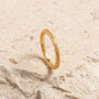 Textured Gold Vermeil Plated Stacking Ring, thumbnail 3 of 9