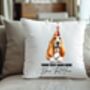 Personalised Basset Hound Birthday Party Cushion Gift, thumbnail 2 of 2