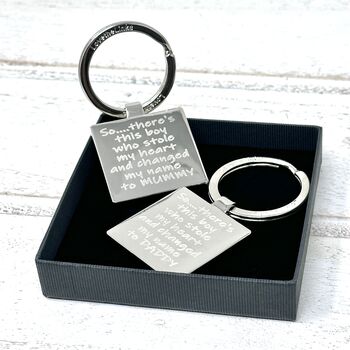 New Parents Personalised Keyring Gift Set, 3 of 6
