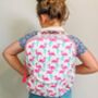 Handmade Kids Pink Flamingo Quilted Backpack, thumbnail 1 of 7