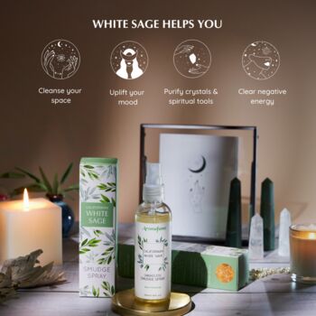 White Sage Smudge Spray Gift Set, 5 of 7