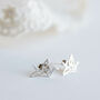 Sterling Silver Origami Crane Earrings In A Gift Box, thumbnail 5 of 9