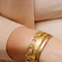 Nadia Gold Plated Bracelet Bangle, thumbnail 3 of 4