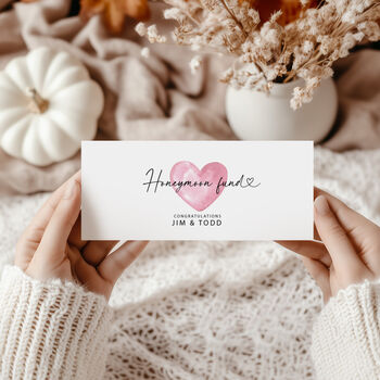 Honeymoon Money Envelope Wedding Gift, 2 of 4