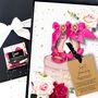 Luxury Personalised 40th Birthday Card For Her Pink Heel Scented Handmade 3D Gift, thumbnail 8 of 11
