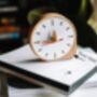 Personalised Modern Crafted Wooden Table Clock, thumbnail 3 of 5