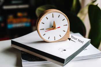Personalised Modern Crafted Wooden Table Clock, 3 of 5