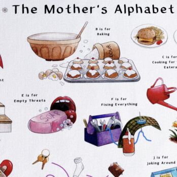 The Mothers Alphabet Tea Towel, 4 of 5