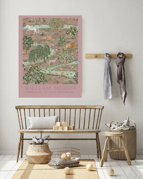 William Morris Owl And Willow Pink Art Print, 4 of 4
