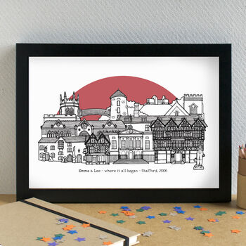 Stafford Skyline Art Print Unframed, 3 of 6