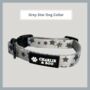 Grey Star Dog Collar For Girl Or Boy Dogs, thumbnail 1 of 4