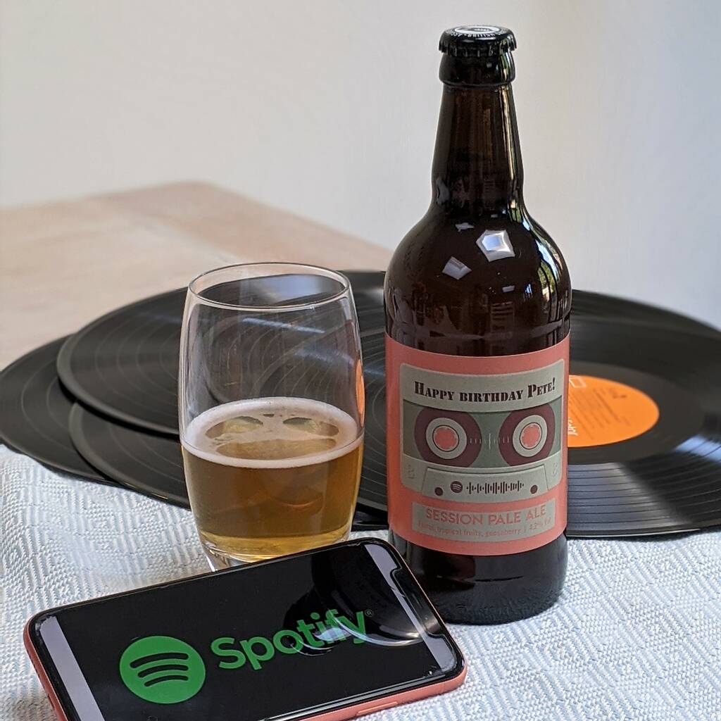 Music Lovers Personalised Craft Beer And Playlist, 1 of 5
