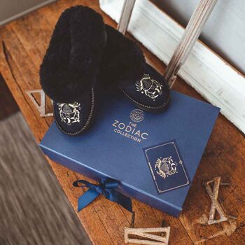The Zodiac Collection | Sheepskin Slippers, 7 of 12