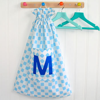 Personalised Chequers Laundry Bag, 2 of 3